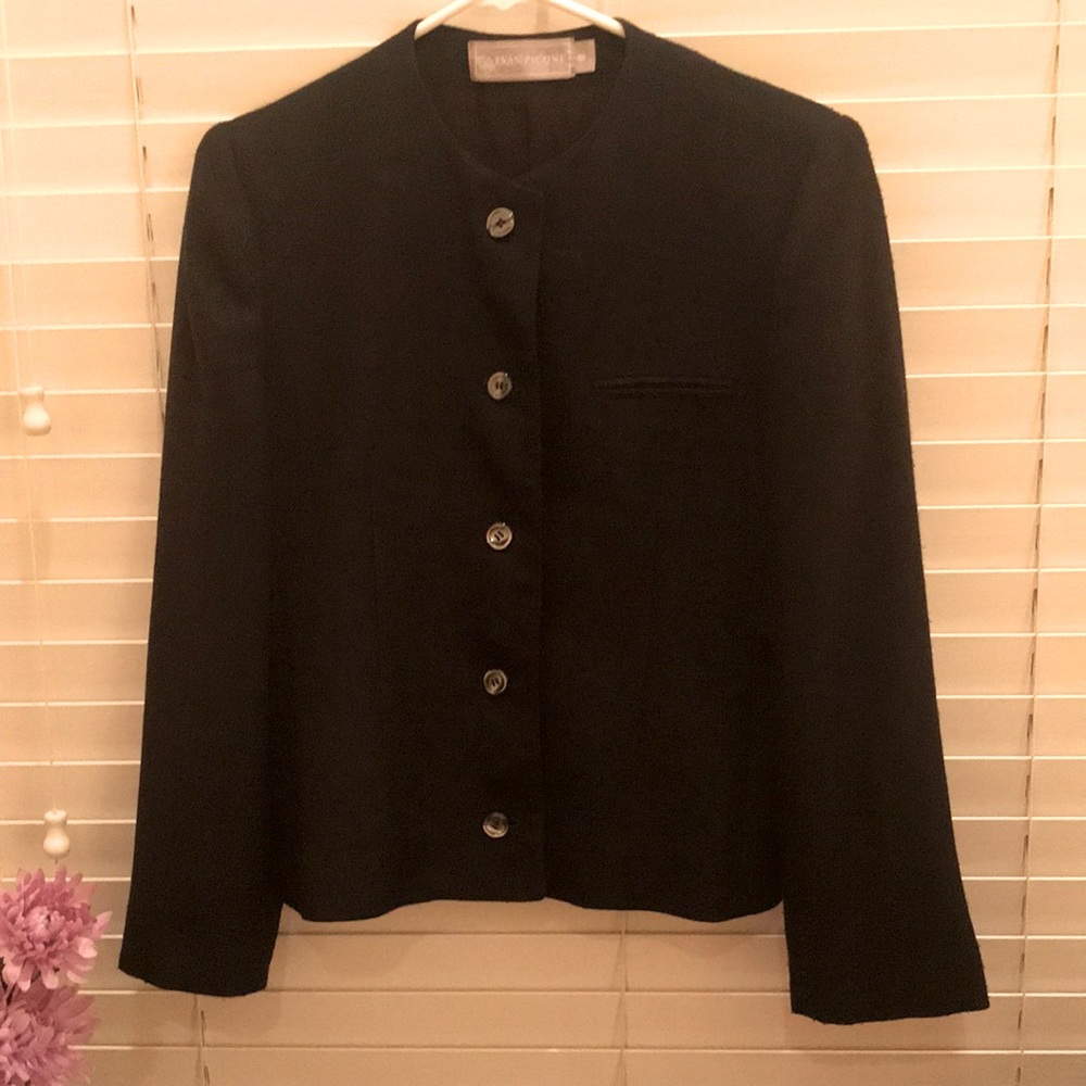 Evan Picone Collarless Blazer